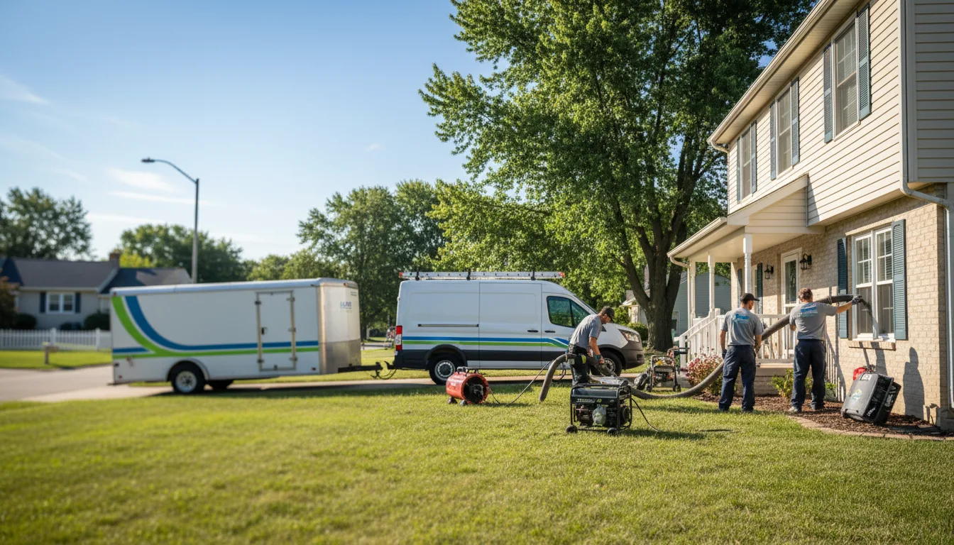 Flooded Basement Restoration And Cleanup With Repair in Bergholz, OH near me